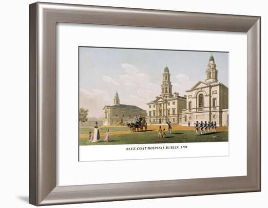 Blue-Coat Hospital Dublin, 1798-James Malton-Framed Art Print