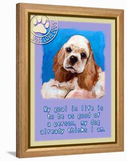 Blue Cocker Spaniel-Cathy Cute-Framed Premier Image Canvas