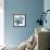 Blue Collage I-Jodi Fuchs-Framed Art Print displayed on a wall
