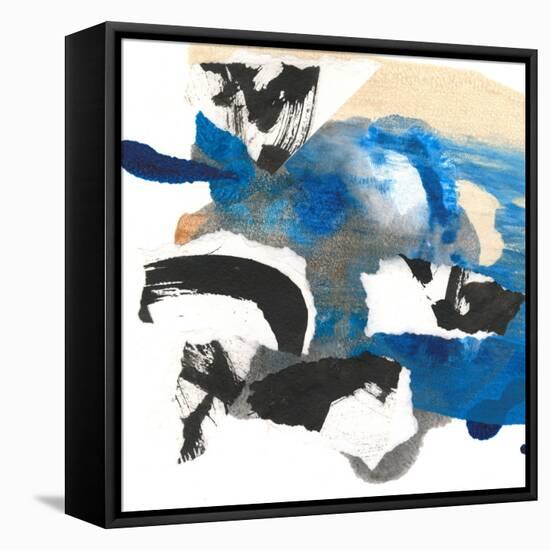 Blue Collage II-Jodi Fuchs-Framed Stretched Canvas