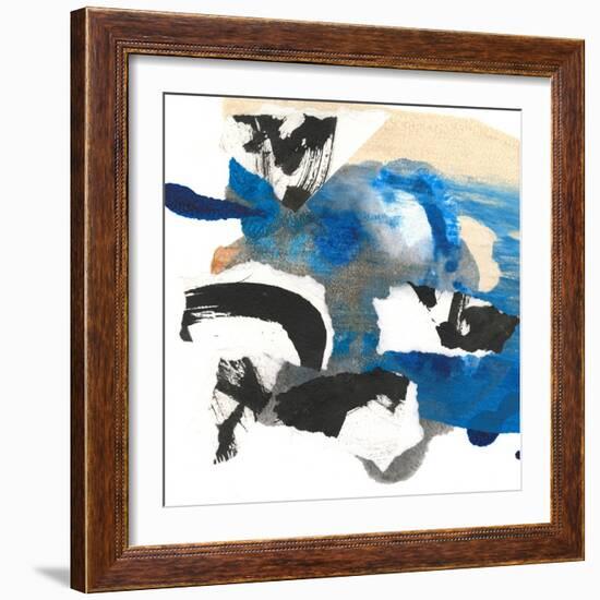 Blue Collage II-Jodi Fuchs-Framed Art Print