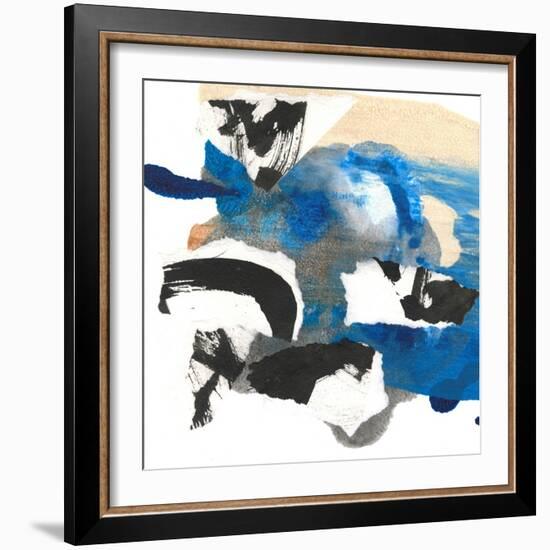 Blue Collage II-Jodi Fuchs-Framed Art Print