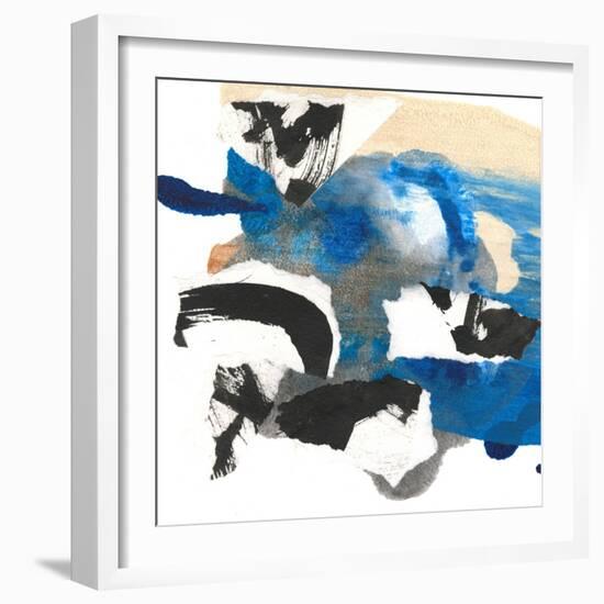 Blue Collage II-Jodi Fuchs-Framed Art Print