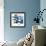 Blue Collage II-Jodi Fuchs-Framed Art Print displayed on a wall