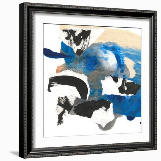 Blue Collage II-Jodi Fuchs-Framed Art Print