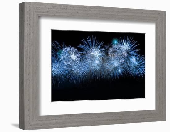 Blue Color Firework-lucky-photographer-Framed Photographic Print