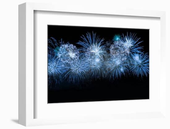 Blue Color Firework-lucky-photographer-Framed Photographic Print