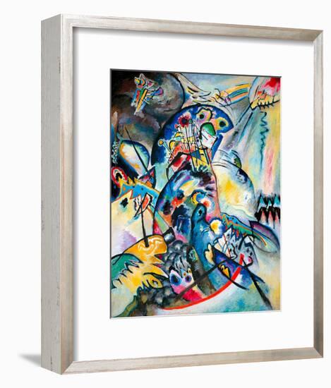 Blue Comb, 1917-Wassily Kandinsky-Framed Giclee Print