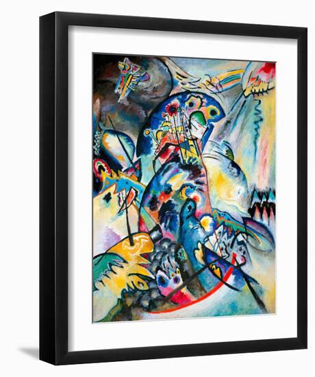 Blue Comb, 1917-Wassily Kandinsky-Framed Giclee Print