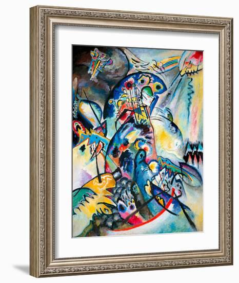 Blue Comb, 1917-Wassily Kandinsky-Framed Giclee Print