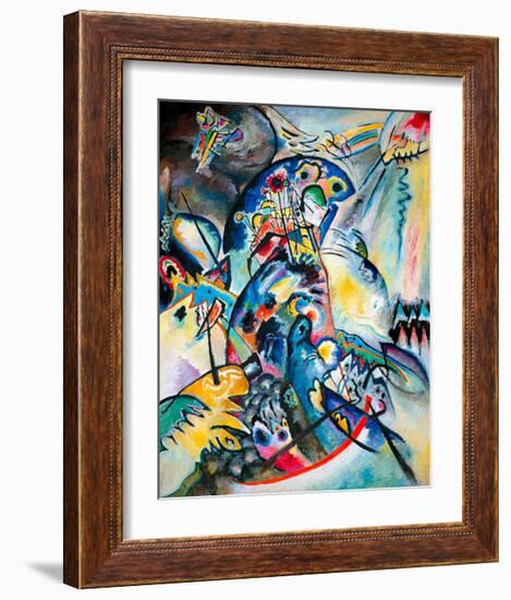 Blue Comb, 1917-Wassily Kandinsky-Framed Giclee Print