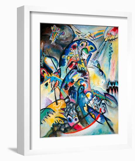 Blue Comb, 1917-Wassily Kandinsky-Framed Giclee Print