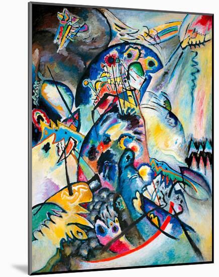 Blue Comb, 1917-Wassily Kandinsky-Mounted Giclee Print