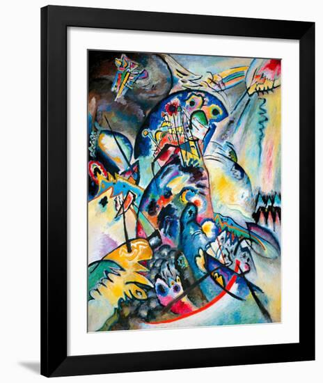 Blue Comb, 1917-Wassily Kandinsky-Framed Giclee Print