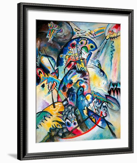 Blue Comb, 1917-Wassily Kandinsky-Framed Giclee Print