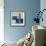 Blue Composition, 20Th Century (Watercolour)-Eric Hains-Framed Giclee Print displayed on a wall