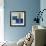 Blue Composition, 20Th Century (Watercolour)-Eric Hains-Framed Giclee Print displayed on a wall