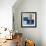 Blue Composition, 20Th Century (Watercolour)-Eric Hains-Framed Giclee Print displayed on a wall