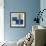 Blue Composition, 20Th Century (Watercolour)-Eric Hains-Framed Giclee Print displayed on a wall