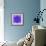 Blue Concentric Flower Center: Mandala Kaleidoscopic-tr3gi-Framed Art Print displayed on a wall