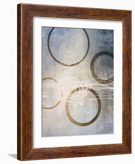 Blue Connections I-Michael Marcon-Framed Art Print
