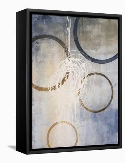 Blue Connections II-Michael Marcon-Framed Stretched Canvas