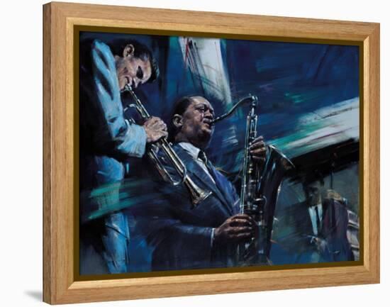 Blue Cool-Jin G. Kam-Framed Stretched Canvas