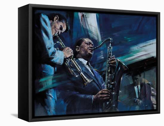 Blue Cool-Jin G. Kam-Framed Stretched Canvas