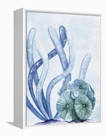 Blue Coral 1-Kimberly Allen-Framed Stretched Canvas