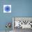 Blue Cornflower Mandala Flower Kaleidoscope-tr3gi-Art Print displayed on a wall