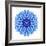 Blue Cornflower Mandala Flower Kaleidoscope-tr3gi-Framed Art Print