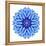 Blue Cornflower Mandala Flower Kaleidoscope-tr3gi-Framed Stretched Canvas