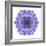 Blue Cornflower Mandala Flower Kaleidoscope-tr3gi-Framed Art Print