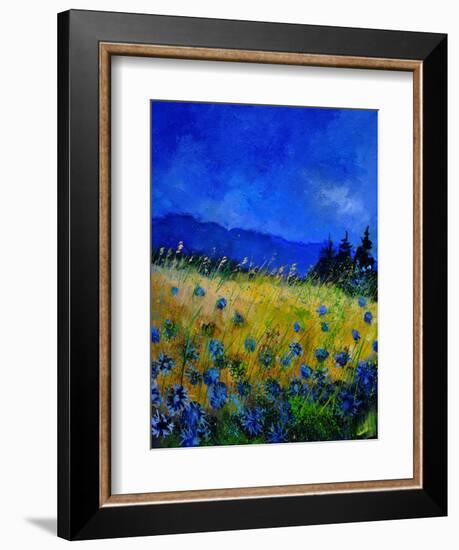 Blue Cornflowers 4550-Pol Ledent-Framed Art Print