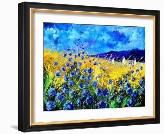 Blue cornflowers 68-Pol Ledent-Framed Premium Giclee Print