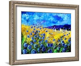 Blue cornflowers 68-Pol Ledent-Framed Art Print