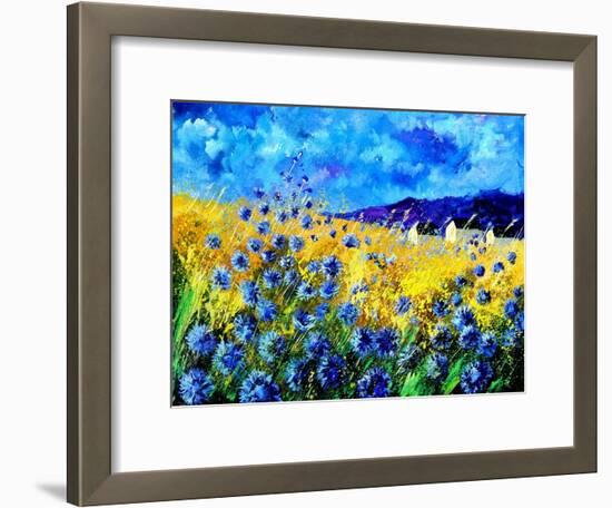 Blue cornflowers 68-Pol Ledent-Framed Art Print