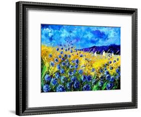 Blue cornflowers 68-Pol Ledent-Framed Art Print