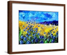 Blue cornflowers 68-Pol Ledent-Framed Art Print