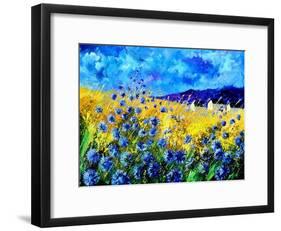 Blue cornflowers 68-Pol Ledent-Framed Art Print