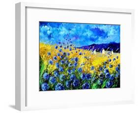 Blue cornflowers 68-Pol Ledent-Framed Art Print