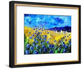 Blue cornflowers 68-Pol Ledent-Framed Art Print