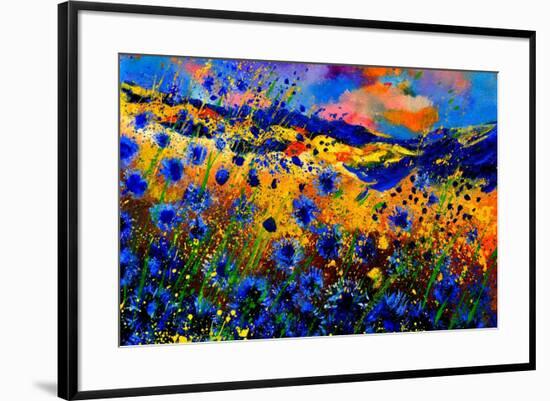 Blue Cornflowers 756-Pol Ledent-Framed Art Print