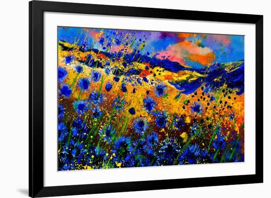 Blue Cornflowers 756-Pol Ledent-Framed Art Print