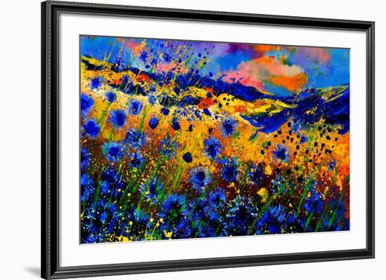 Blue Cornflowers 756-Pol Ledent-Framed Art Print