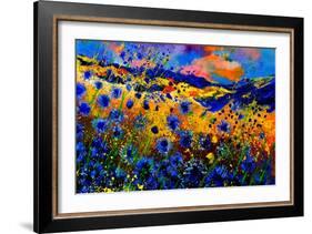 Blue Cornflowers 756-Pol Ledent-Framed Art Print
