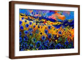 Blue Cornflowers 756-Pol Ledent-Framed Art Print