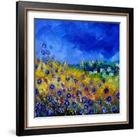 Blue Cornflowers 7741-Pol Ledent-Framed Art Print