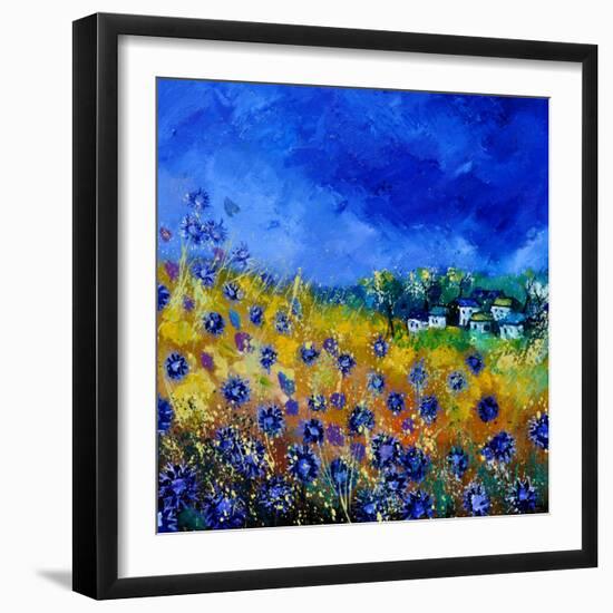 Blue Cornflowers 7741-Pol Ledent-Framed Art Print