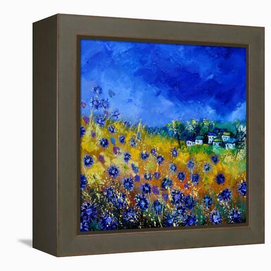 Blue Cornflowers 7741-Pol Ledent-Framed Stretched Canvas